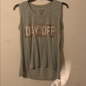 Grey muscle tee